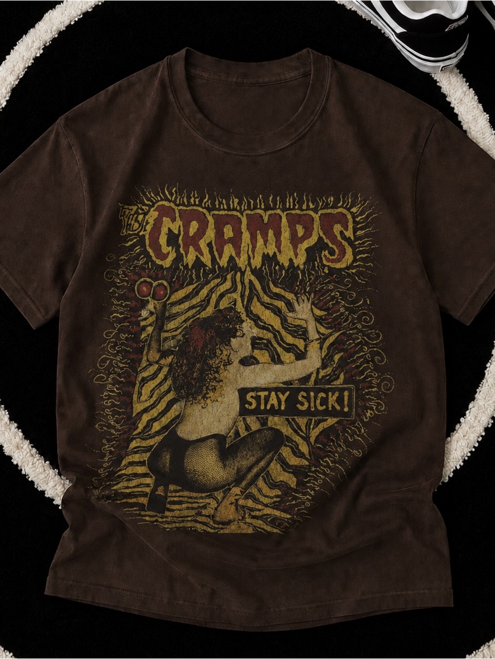 The Cramps Stay Sick Shirt, Punk Rock Graphic Tee with Retro Unisex